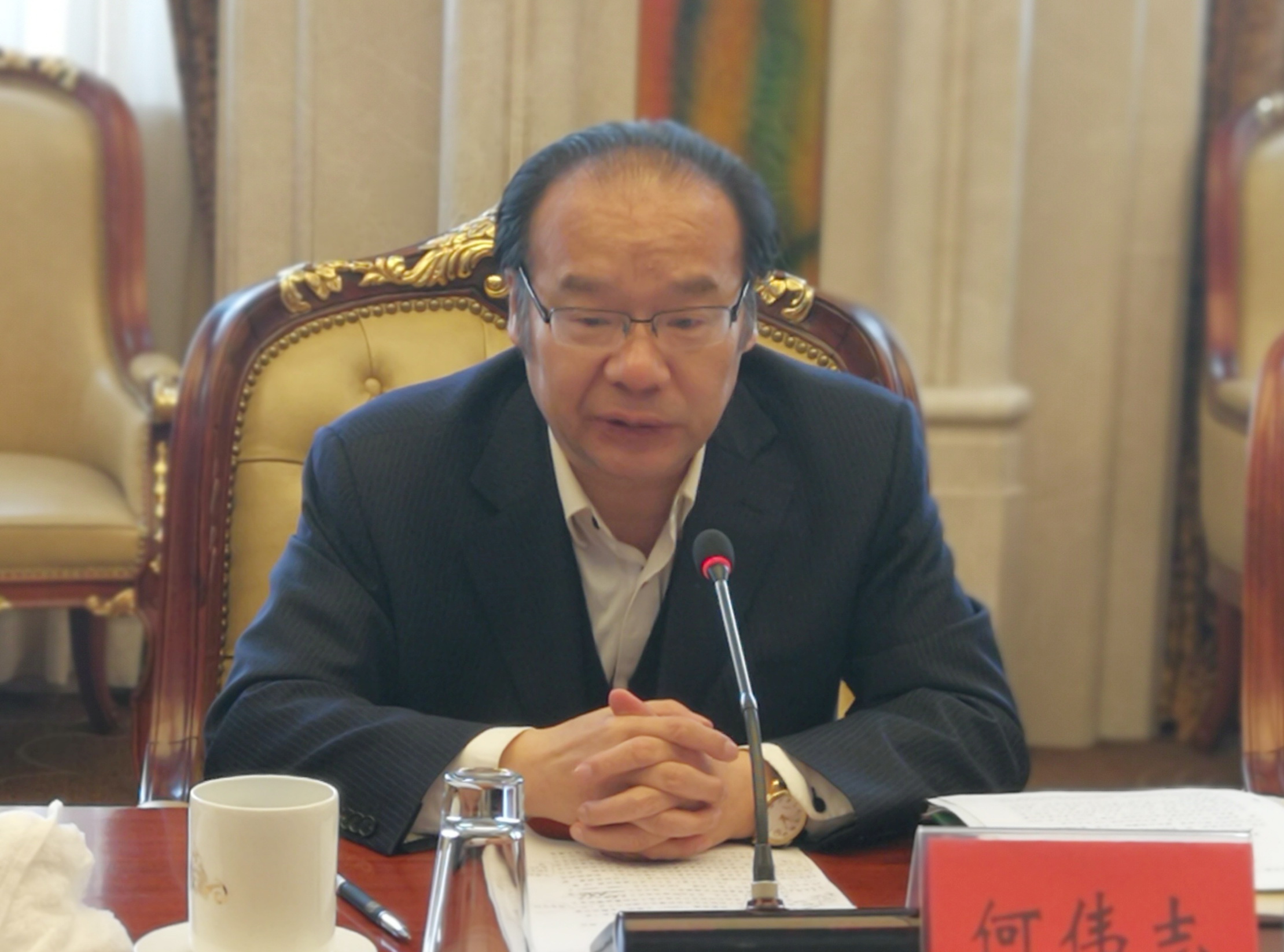 2省地方志办公室党组书记、主任何伟志出席会议并讲话.jpg 2省地方志办公室党组书记、主任何伟志出席会议并讲话.jpg